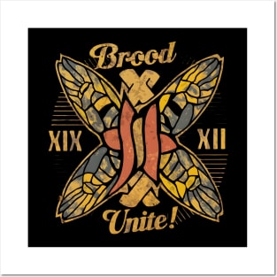 Cicada 2024 Brood XIX and XIII Cicada Emergence Posters and Art